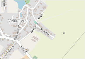 Slunečná v obci Veliká Ves - mapa ulice