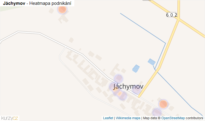 Mapa Jáchymov - Firmy v části obce.