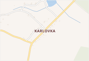 Karlovka v obci Velká Bukovina - mapa části obce