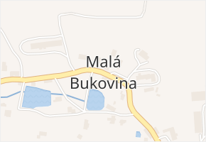 Malá Bukovina v obci Velká Bukovina - mapa části obce