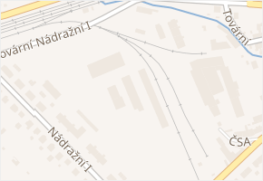 ČSA v obci Velká Bystřice - mapa ulice
