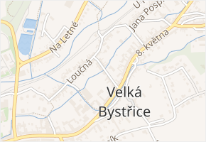 Havlíčkova v obci Velká Bystřice - mapa ulice
