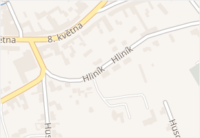 Hliník v obci Velká Bystřice - mapa ulice