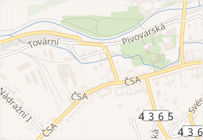 Kozinova v obci Velká Bystřice - mapa ulice