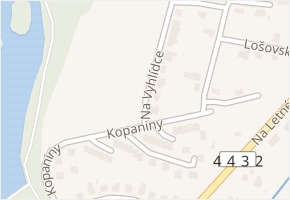 Na Vyhlídce v obci Velká Bystřice - mapa ulice