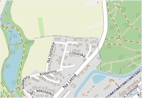 Svatokopecká v obci Velká Bystřice - mapa ulice