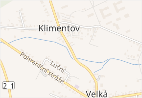 Klimentovská v obci Velká Hleďsebe - mapa ulice