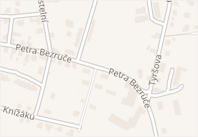 Petra Bezruče v obci Velká Hleďsebe - mapa ulice