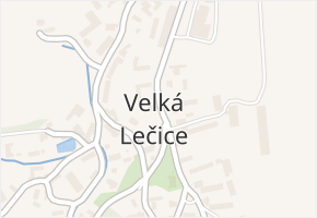 Velká Lečice v obci Velká Lečice - mapa části obce