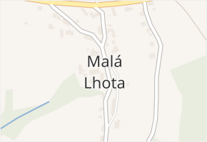 Malá Lhota v obci Velká Lhota - mapa části obce