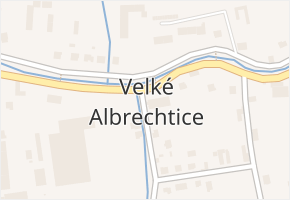 Velké Albrechtice v obci Velké Albrechtice - mapa části obce