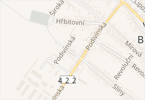 Krátká v obci Velké Bílovice - mapa ulice