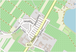 Rulandová v obci Velké Bílovice - mapa ulice
