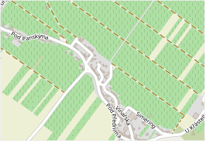 U Krejčovej Cesty v obci Velké Bílovice - mapa ulice