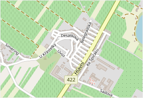 Žerotínova v obci Velké Bílovice - mapa ulice