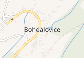 Bohdalovice v obci Velké Hamry - mapa části obce