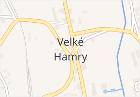Velké Hamry v obci Velké Hamry - mapa části obce