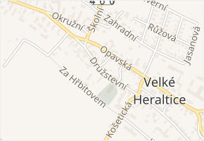 Družstevní v obci Velké Heraltice - mapa ulice