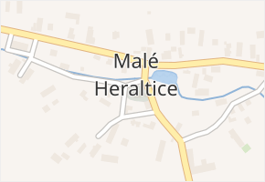 Malé Heraltice v obci Velké Heraltice - mapa části obce