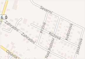 Příčná v obci Velké Heraltice - mapa ulice
