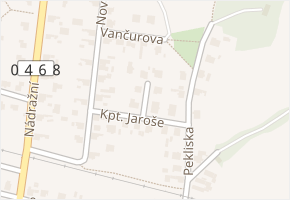 Kpt. Jaroše v obci Velké Hoštice - mapa ulice