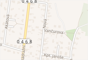 Nová v obci Velké Hoštice - mapa ulice