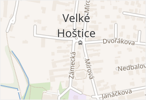 Zámecká v obci Velké Hoštice - mapa ulice