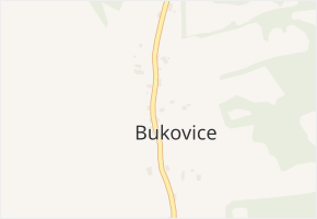 Bukovice v obci Velké Losiny - mapa části obce