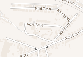 Bezručova v obci Velké Meziříčí - mapa ulice