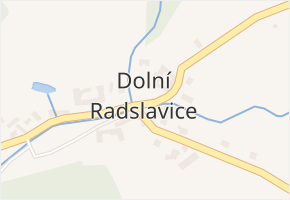 Dolní Radslavice v obci Velké Meziříčí - mapa části obce
