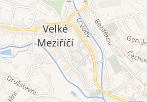Fortna v obci Velké Meziříčí - mapa ulice