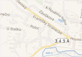 Hliniště v obci Velké Meziříčí - mapa ulice