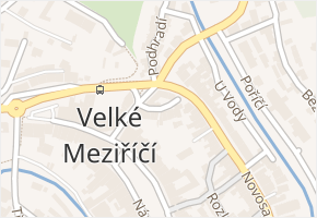 Mlýnská v obci Velké Meziříčí - mapa ulice