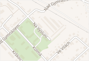 Na Výsluní v obci Velké Meziříčí - mapa ulice