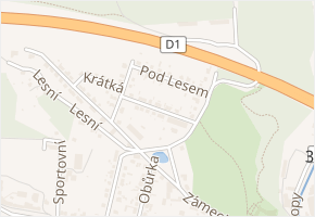 Nad Sýpkami v obci Velké Meziříčí - mapa ulice