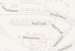 Nad Tratí v obci Velké Meziříčí - mapa ulice