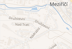 Nádražní v obci Velké Meziříčí - mapa ulice