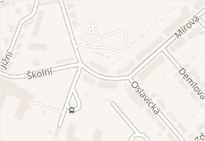 Oslavická v obci Velké Meziříčí - mapa ulice
