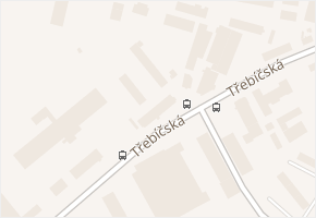 Třebíčská v obci Velké Meziříčí - mapa ulice