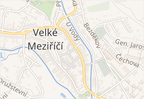 V Podloubí v obci Velké Meziříčí - mapa ulice