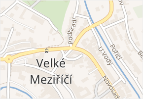 Zelený Kout v obci Velké Meziříčí - mapa ulice