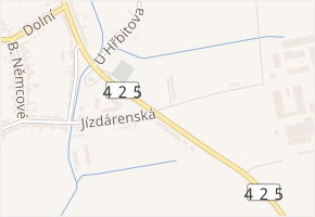 Jízdárenská v obci Velké Němčice - mapa ulice
