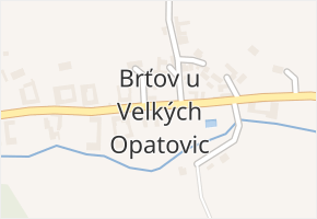 Brťov u Velkých Opatovic v obci Velké Opatovice - mapa části obce