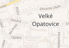 Dlouhá v obci Velké Opatovice - mapa ulice