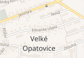 Eduarda Ušela v obci Velké Opatovice - mapa ulice