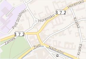Horensko v obci Velké Opatovice - mapa ulice