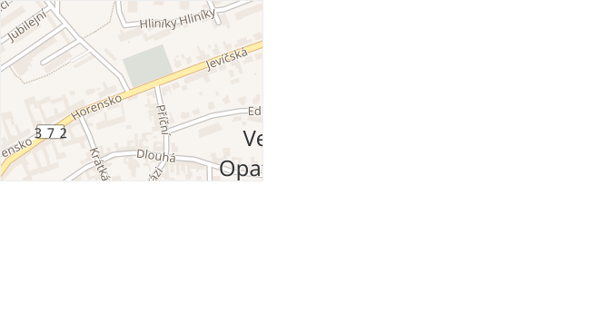 Jevíčská v obci Velké Opatovice - mapa ulice