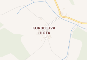 Korbelova Lhota v obci Velké Opatovice - mapa části obce