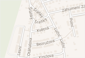 Květná v obci Velké Opatovice - mapa ulice