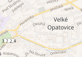 Na Hrázi v obci Velké Opatovice - mapa ulice